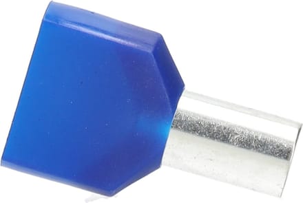 SOLAR Twin adereindhuls geïsoleerd 2x16mm2 hulslengte 14mm blauw - per 100 stuks (1505169)