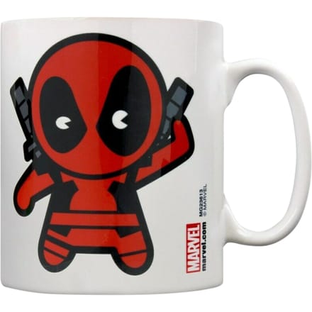 Marvel Kawaii Deadpool mok (Wit/rood)