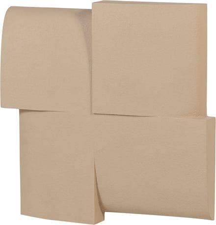 WOOOD Tide Wanddeco - Betonlook - Zand - 86x86x11