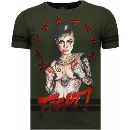 Local Fanatic Fighter! rhinestone t-shirt