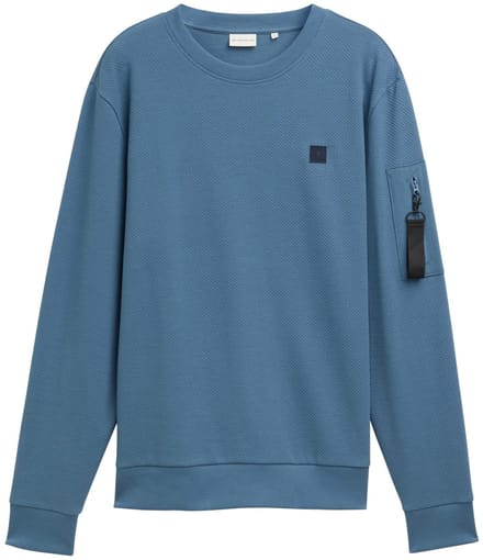 Tom Tailor - Pull - Maat S - Mannen - blauw - katoen