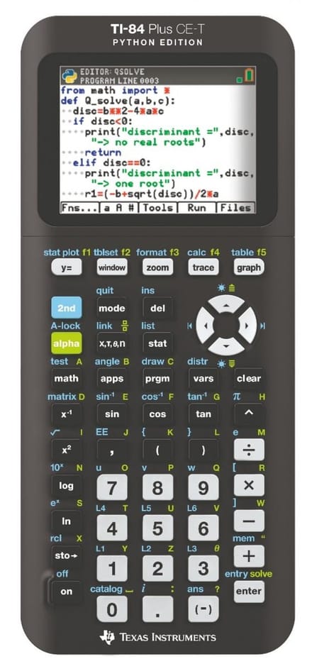 Texas Instruments TI-84 Plus CE-T Python Edition - Grafische rekenmachine