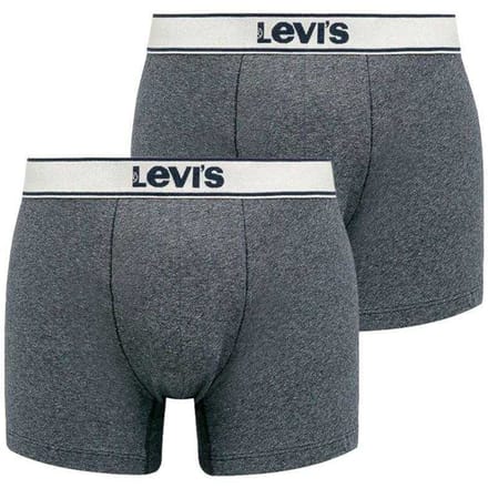 Levis Boxershorts met herenlogo (Set van 2) (Grijs)