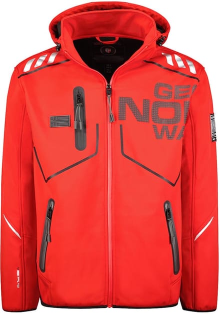 Geographical Norway Softshell Heren Jas Robin Rood - S