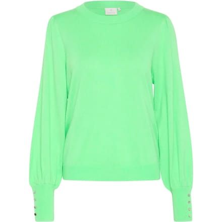 Kaffe KAlizza Round Neck Knit Pullover Buttons Dames Trui - Maat M