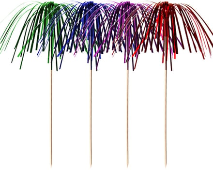 100 Decoprikkers 15,5 cm assorti kleuren Fireworks