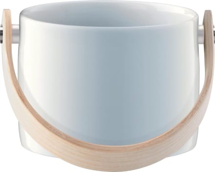 L.S.A. Circle Schaal - Incl. Handvat - Porselein - Ø 8 x 6 cm - Wit