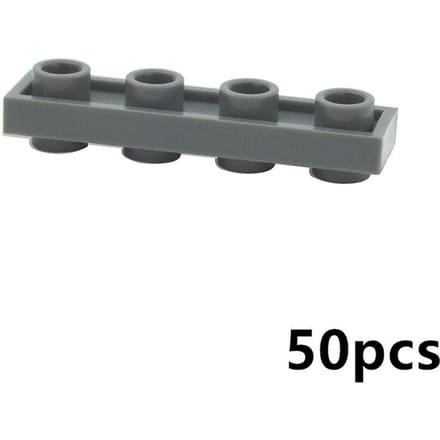 50PCS 1x1/1x2/2x2/1x4 Special Plates with Knobs Both Sides DIY Technical MOC Building Blocks Parts Creative Toys for Kids