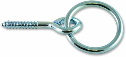 aanlegring met houtdraad - vastzetring 5x40 mm - muurring - oogbout houtdraad