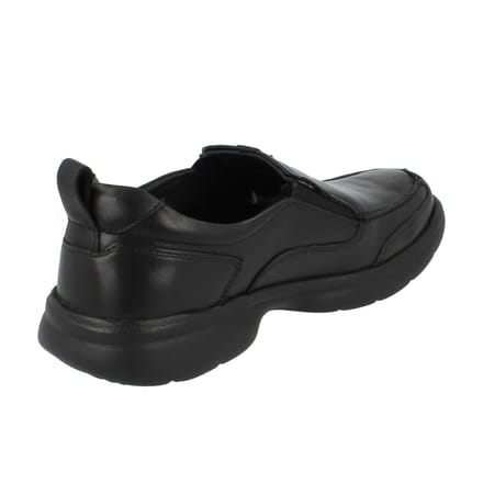 Hush Puppies Heren Harold Leren Slip-on Flats (Zwart)