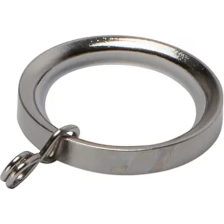 Decomode - Gordijnring - Metaal - Geborsteld Nikkel - Dia. 20mm - 10 Stuks