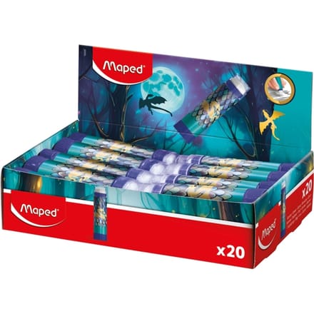 Gum Maped Dragon display à 20 kleuren blauw