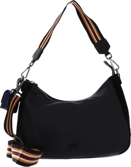Gabs Leren Schoudertas Isabel Caribu Crosta Shoulderbag Nero Zwart