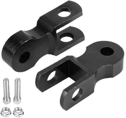 Qiilu 2 Stuks 5cm Motor Shock Absorber Risers - Aluminium Zwart