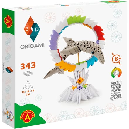 Origami 3D van 343 delen HQ-Invento Dolphin/Dauphin