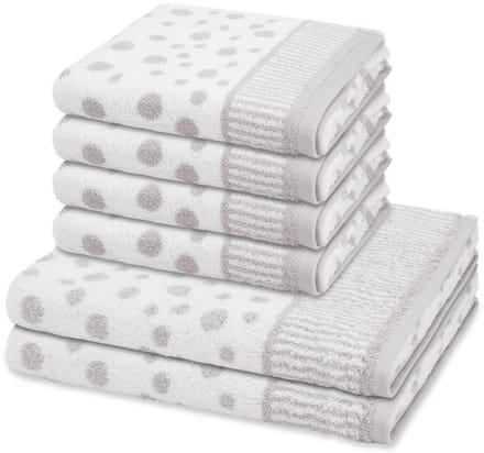 Ross Sonstiges 4 X handdoek 2 X douchehanddoek - in set 6 pack Punkte allover