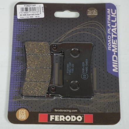 Plaquette de frein Ferodo pour Moto Harley Davidson 1690 FLSTN 2015 JDV / AV Neuf