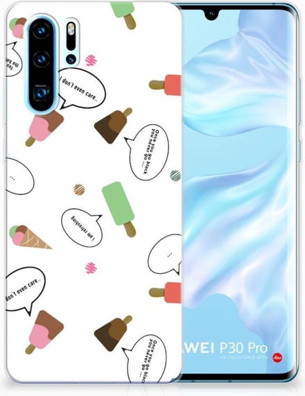 Huawei P30 Pro Siliconen Case IJsjes