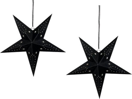 MOTTI - Decofiguur - 45 cm - Glitter Zwart - Papier