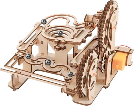 Houten Knikkerbaan Puzzel 3D Mechanisch Modelbouwset - 253 Delen