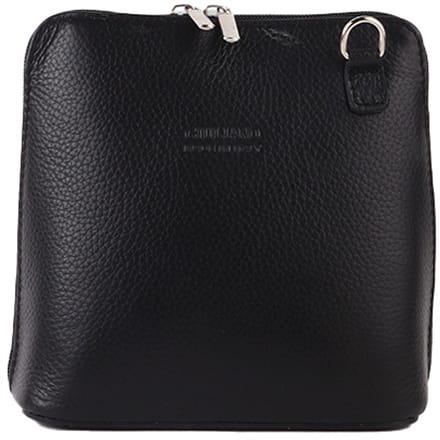 Giuliano lederen schoudertas Allison - Zwart - Dames - Made in Italy