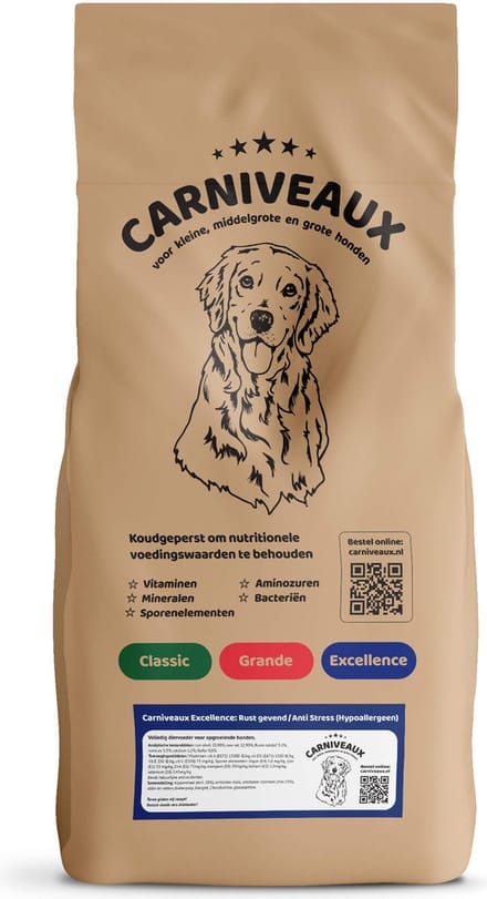 Carniveaux Excellence: Rust gevend / Anti stress (hypoallergeen) - 15kg