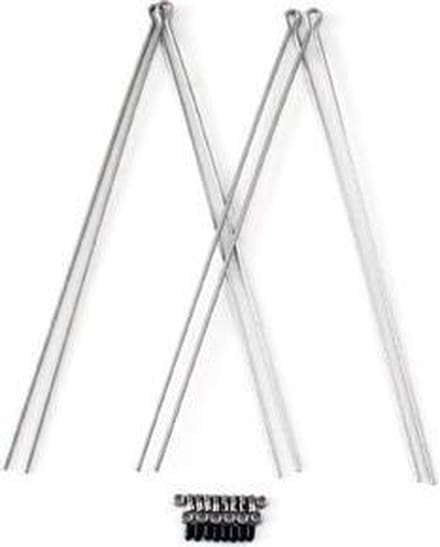 Spatbord draadstangset van 4 stuks met bevestiging