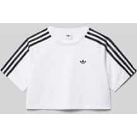 Boxy fit T-shirt met contrasterende strepen