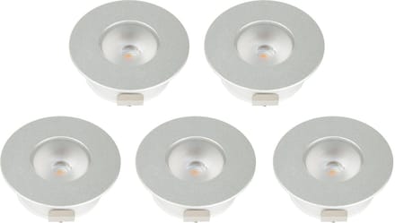 LETT® Mini Inbouw LED Spotjes - met Dimmer - Ø3,5cm - Set van 5 x 1,5W