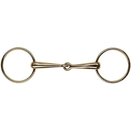 2-rings cyprium snaffle bit met fijne massieve lopen voor paarden Feeling