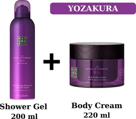 Rituals - Yozakura - Duo Set - Shower Gel 200 ml + Body Cream 220 ml - Douchegel - Doucheschuim