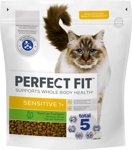 Perfect Fit Sensitive - Kattenbrokken - Kalkoen - 5 x 1.4 kg