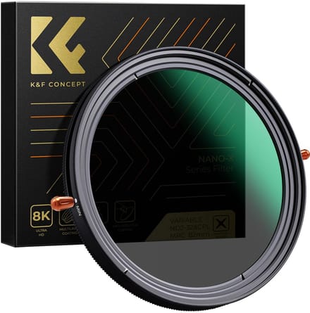 K&F Concept 77mm circulair polarisatiefilter & ND2-32 variabel grijsfilter Nano-X MRC HD 2-in-1 filter CPL ND
