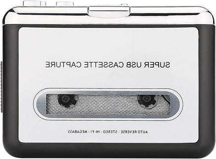 Draagbare Cassette Speler en Converter voor MP3, Zet Cassettebandjes om naar USB Audio