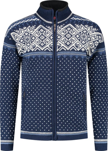 Norfinde Noors vest-windstopper - 100% zuivere wol - blauw