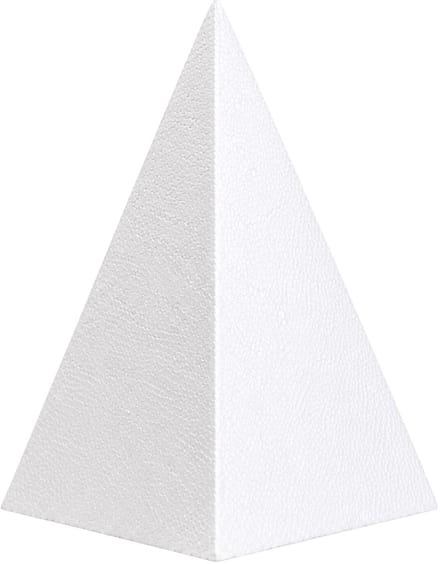 Piepschuim vormen - piramide - 1x - H40 x D17 cm - styropor hobby / DIY vorm - basis knutselfiguren