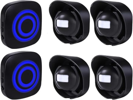 Draadloze Bewegingsmelder - Alarm Set - Huis Beveiligen - IP65 Waterdicht - 4 Detectoren - Wit