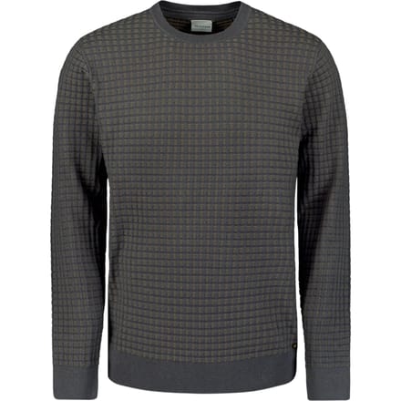 No Excess Pullover Crewneck Square Knit Dark Grey Größe: S | Pullover Outlet | Herren | Grau