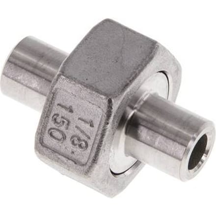 Rechte Koppeling 10.2mm Laseinde RVS Conische Afdichting 16bar