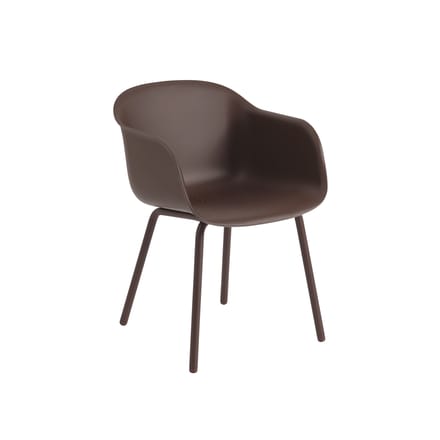 Muuto Fiber Outdoor Stoel - brown red