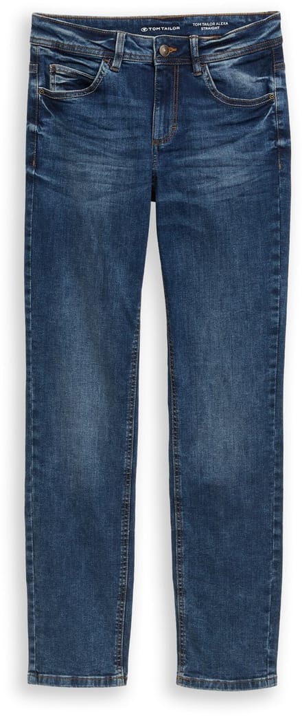 Tom Tailor - TTALEXA STRAIGHT-jeans - Maat 27/32 - mid stone wash denim