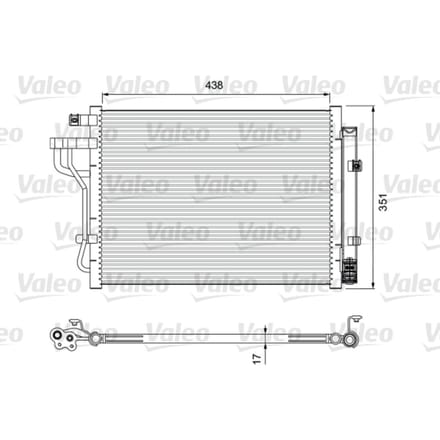 Condensator, airconditioning VALEO 814399