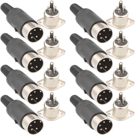 16 Stuks DIN Stekkerbus 4-Polig voor Panel Mount Audio