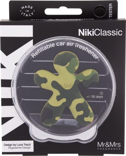 Mr & Mrs Fragrance Niki Car Camouflage Green - Pine & Eucalyptus