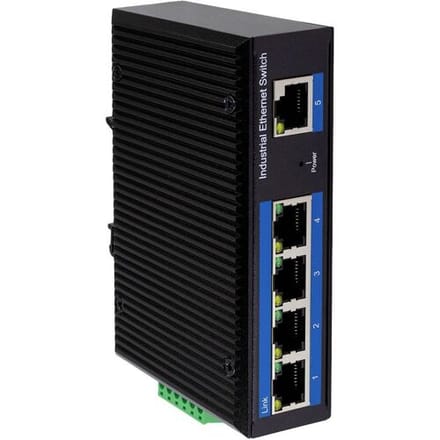 LogiLink NS200 NS200 Industrial Ethernet Switch 5 poorten 10 / 100 MBit/s PoE-functie
