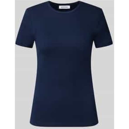 Slim fit t-shirt van elastische katoenmix