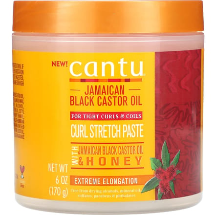 Cantu, Jamaicaanse Zwarte Ricinusolie, Krul Stretch Paste, 6 oz (170 gr) beige