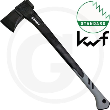 GRANIT BLACK EDITION - Kloofbijl - 71cm - kop 1.7kg - koolstofstaal