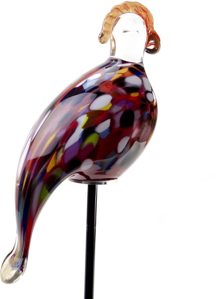 Loranto - Tuindecoratie Vogel - Donker en Kleur - Papegaai - Glas