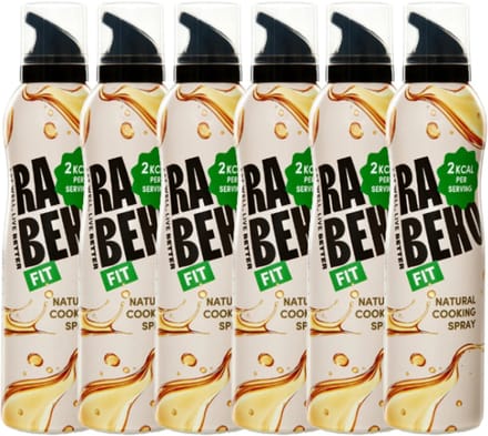 Rabeko | Zero Cooking Spray | Naturel | 6 Stuks | 6 x 200ml
